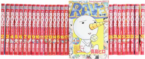 Rave Master 1-35 Manga Complete Set, GROOVE ADVENTURE Hiro Mashima JPN Language