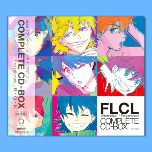 FLCL Alternative/Progressive COMPLETE CD-BOX Soundtrack w/STICKER Furi Kuri