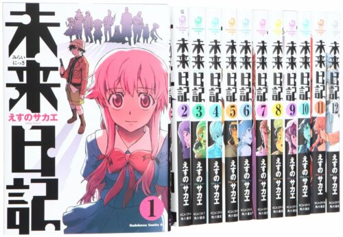 Mirai Nikki Future Diary 1-12 Complete set Manga Comic Sakae Esuno JPN language