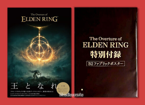 The Overture of ELDEN RING Art Fan Book + 2 Posters + Stickers FromSoftware