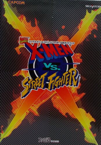 X-MEN VS. STREET FIGHTER Official Guide Book Sega Saturn