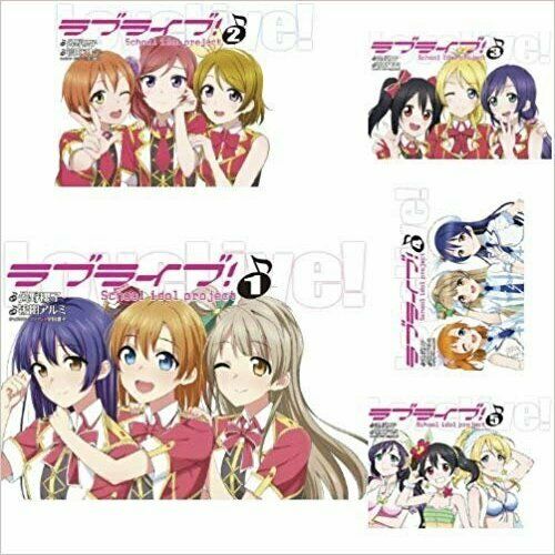 manga LOT: Love Live! School Idol Project vol.1~5 Set