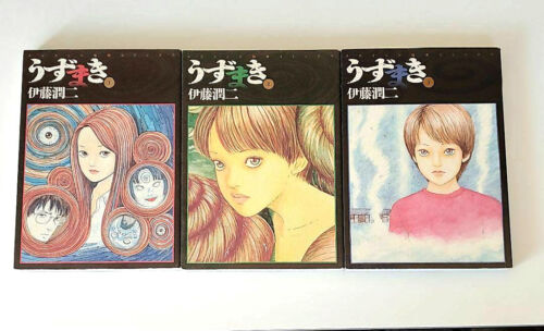 Uzumaki complete set 1-3 vol. manga comics Junji Ito JPN Language