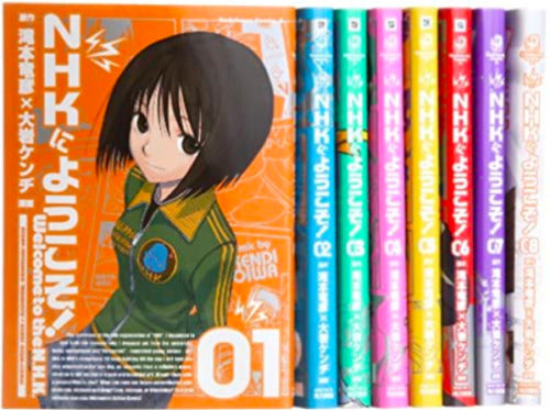 WELCOME TO THE NHK ni Youkoso Comic Complete Set Vol.1-8 KENDI OIWA Book